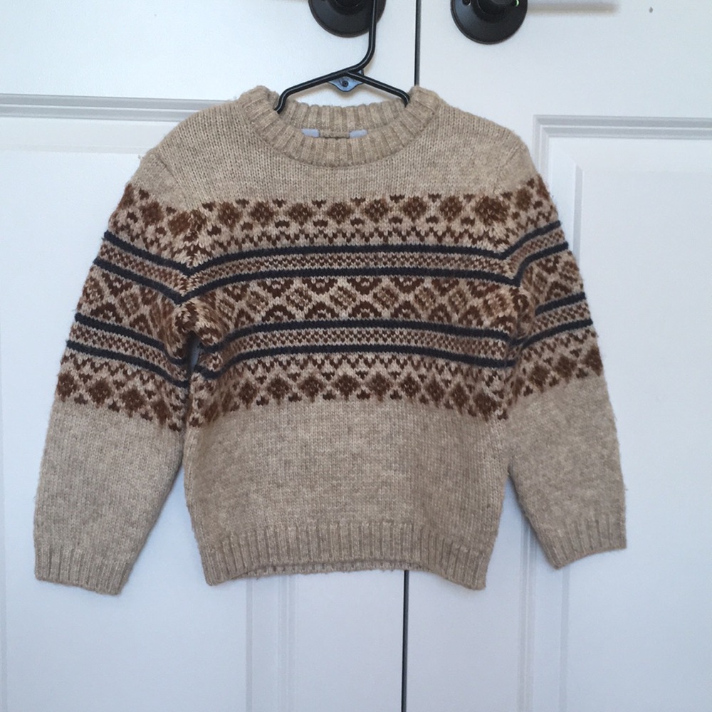 Primark fair isle sweater size 4-5 years